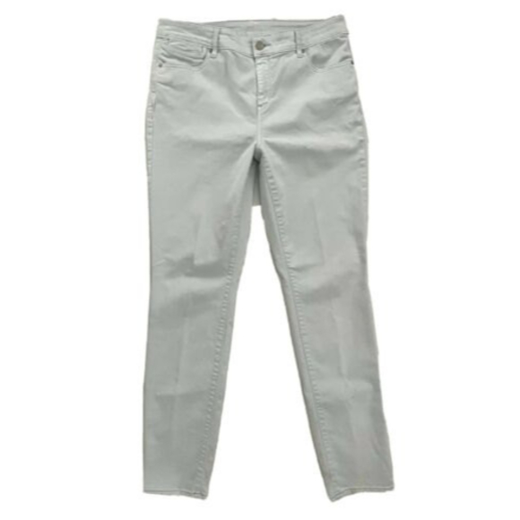 Chico's Platinum Legging Skinny Jean Pants 1 /M Powder Blue Hi Rise 32 x 30 - Picture 1 of 8
